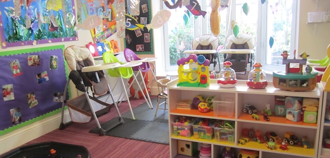 class in nursery school